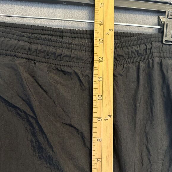 VTG Nike Track Pants Windbreaker Ankle Zip Unlined Mens Size L Black 90s Y2K - Picture 7 of 14